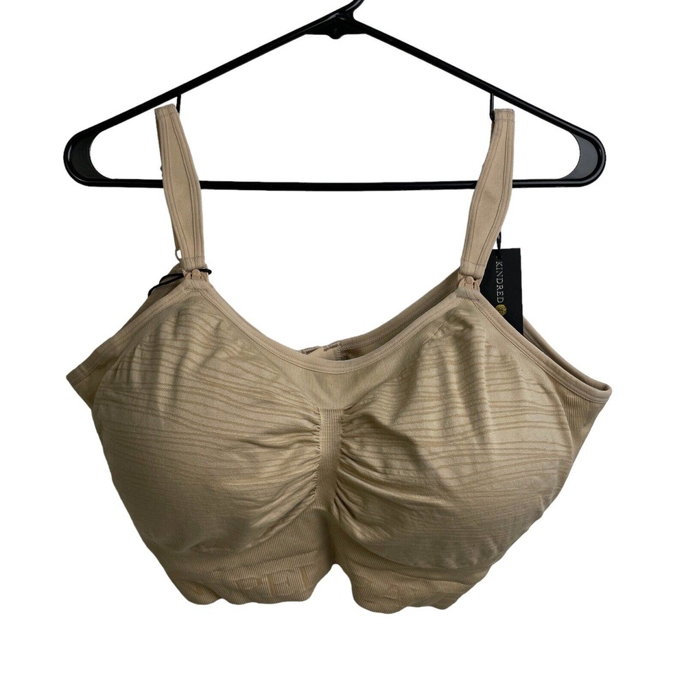 Kindred Bravely Sublime Nursing Bra 3XL XXXL Womens Beige Hands Free Pumping